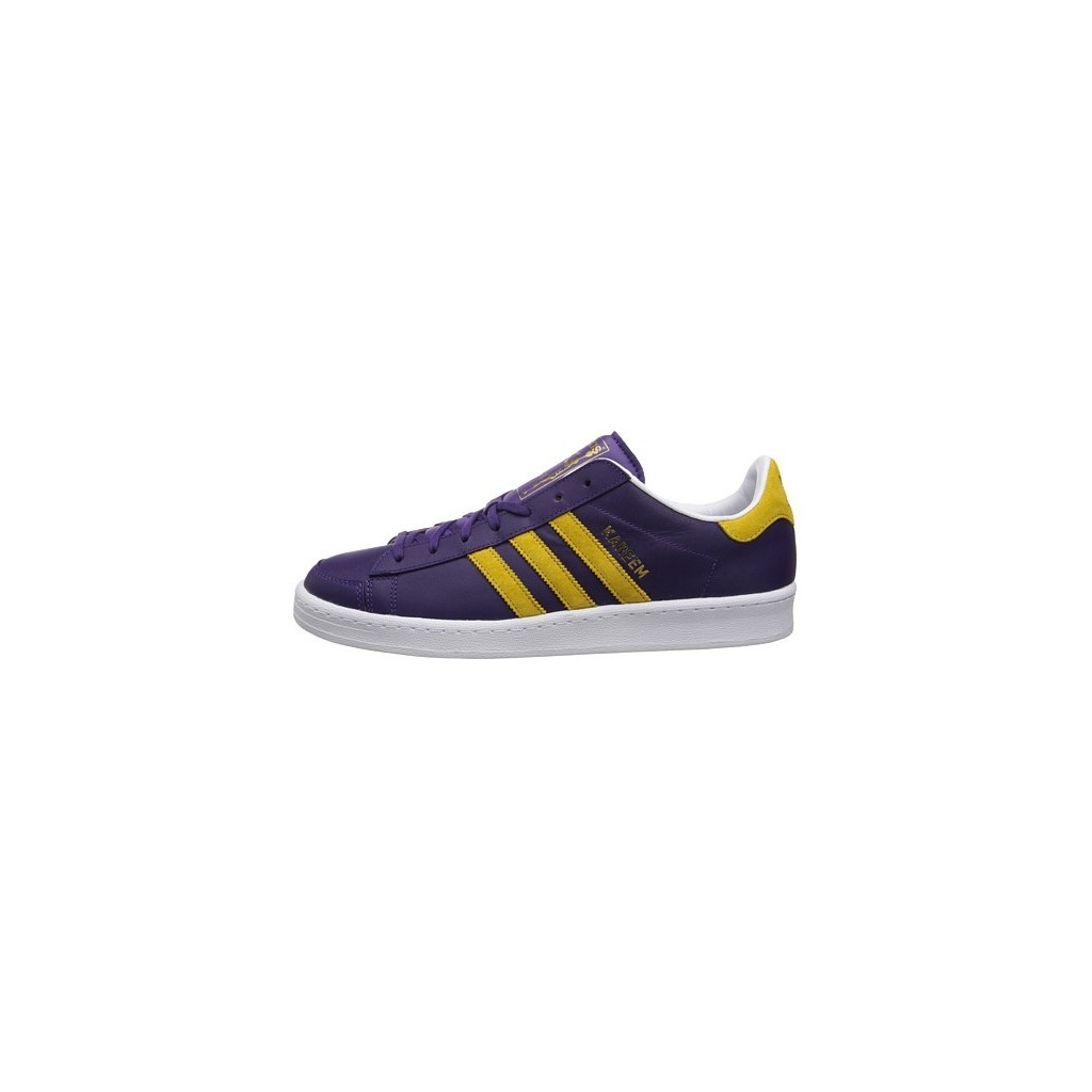 purple and gold adidas shoes