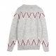 MAGLIONE FANTA CHEVRON HEATHER GREY