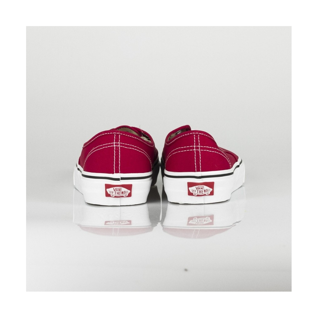 SCARPA BASSA AUTHENTIC CRIMSON CRIMSON/TRUE WHITE