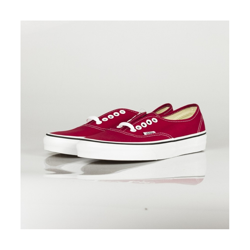 SCARPA BASSA AUTHENTIC CRIMSON CRIMSON/TRUE WHITE