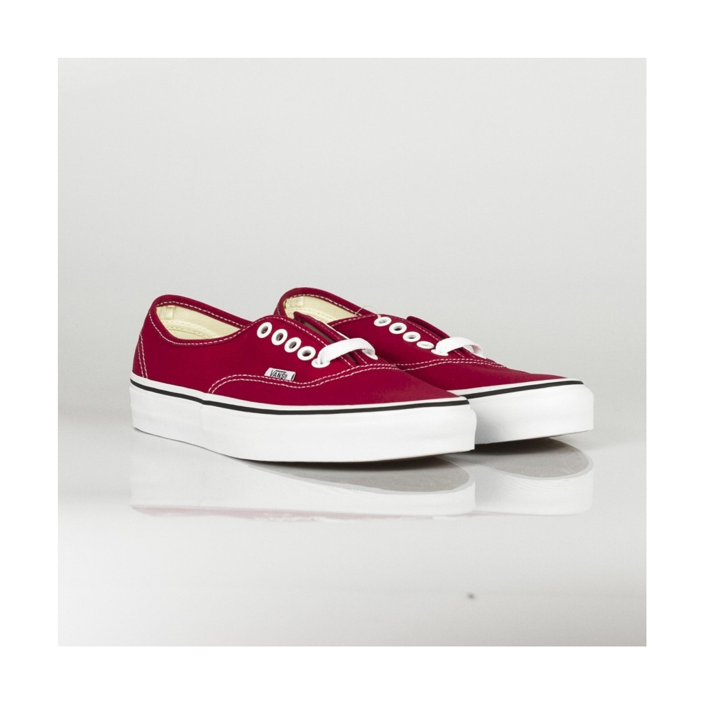 SCARPA BASSA AUTHENTIC CRIMSON CRIMSON/TRUE WHITE