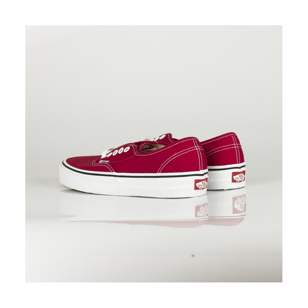 SCARPA BASSA AUTHENTIC CRIMSON CRIMSON/TRUE WHITE