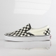 SCARPA BASSA CLASSIC SLIP-ON BLACK/WHITE/WHITE