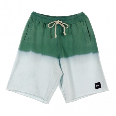 PANTALONE CORTO BERMUDA FELPA GREEN/WHITE