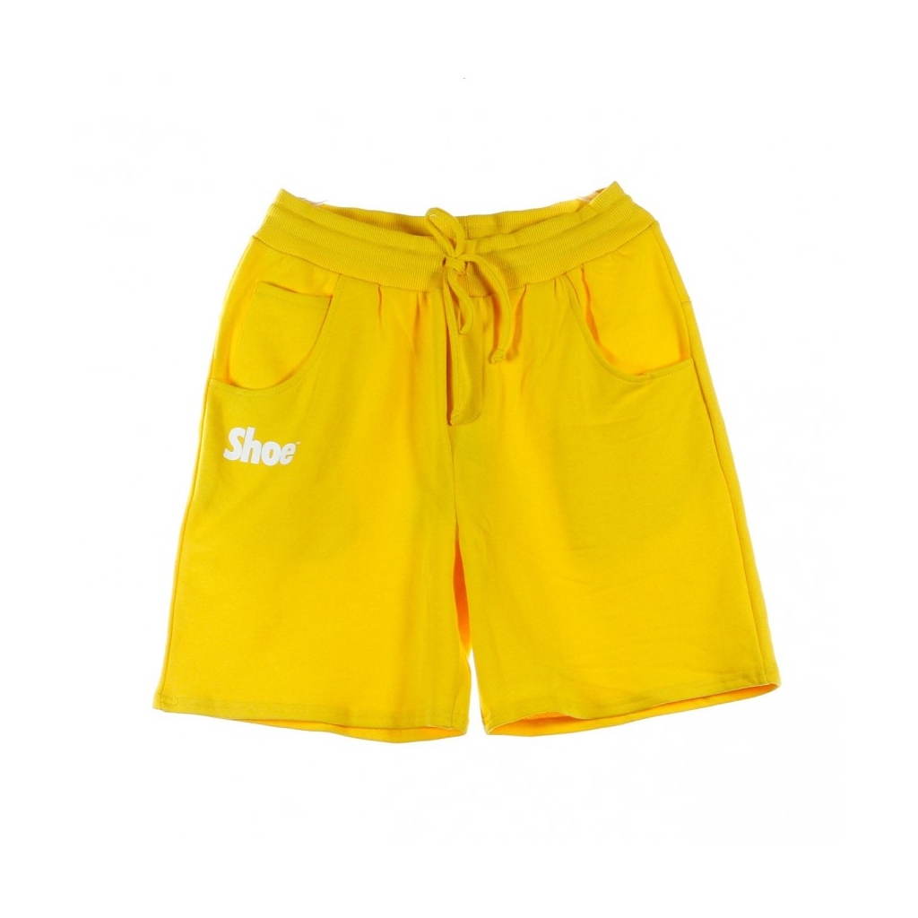 PANTALONE CORTO BASIC YELLOW/WHITE