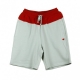 HOSEN CORTO OG SCRIPT SWEATSHORTS GRAU / ROT