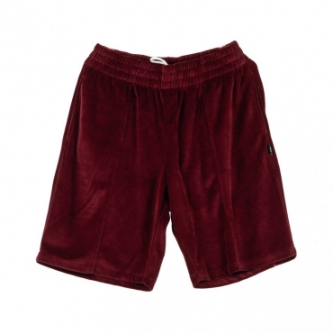 PANTALONE CORTO VELOUR SHORT BURGUNDY