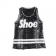 TANK TOP PAILLETTES LOGO BLACK