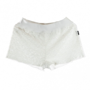 PANTALONE CORTO PAILLETTES SHORTS WHITE