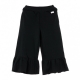 TROUSERS LONG CULOTTE VOLANT BLACK