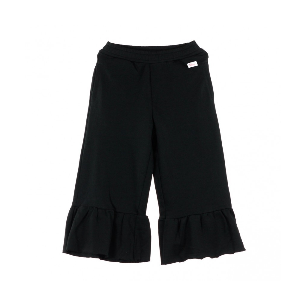 PANTALONE LUNGO CULOTTE VOLANT BLACK