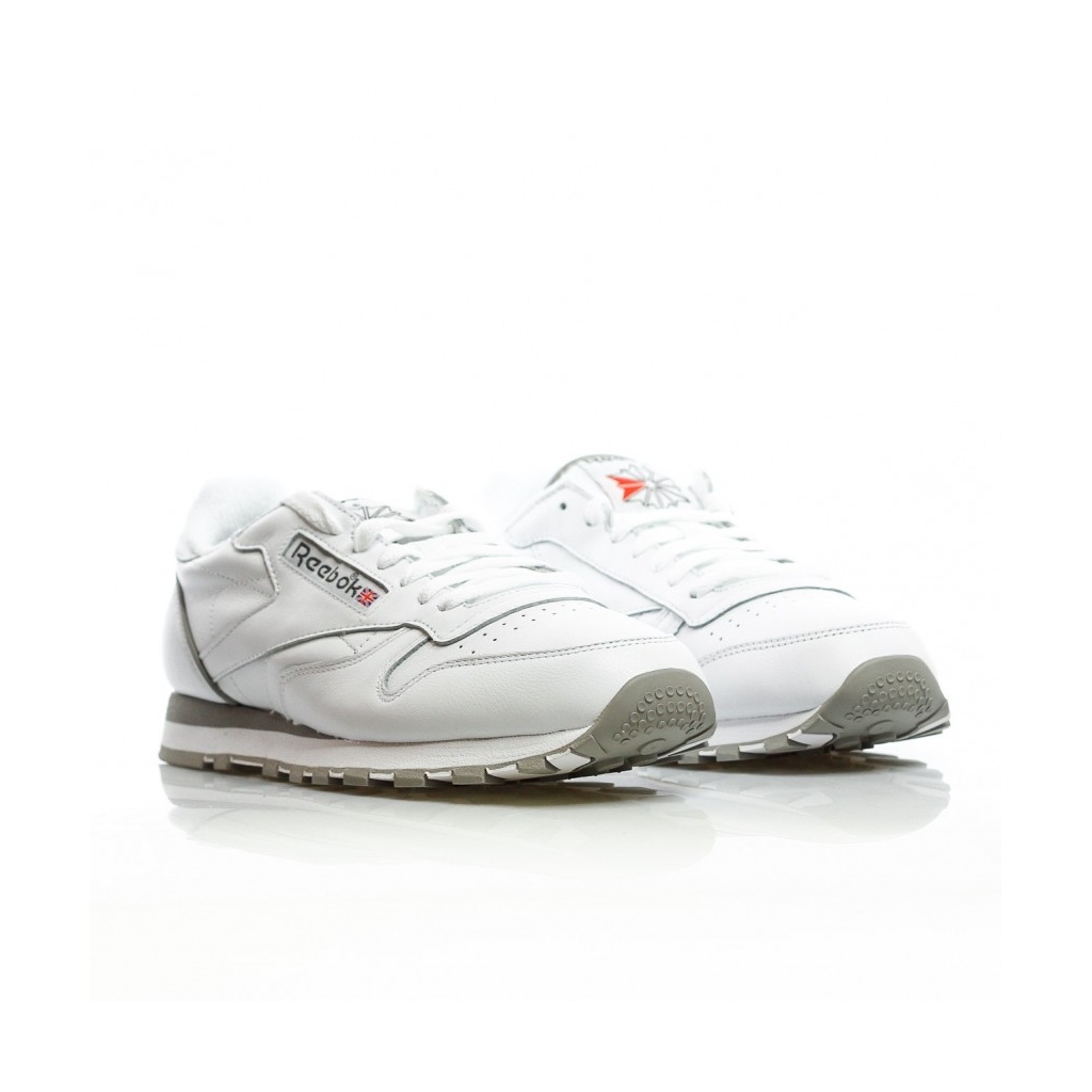 SCARPA BASSA CL LEATHER ARCHIVE WHITE/CARBON/RED/GREY
