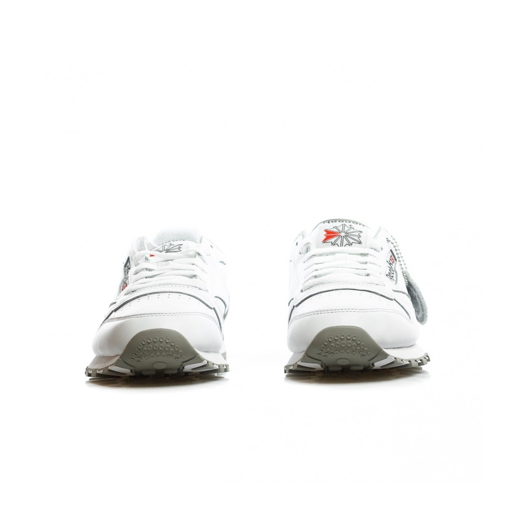 SCARPA BASSA CL LEATHER ARCHIVE WHITE/CARBON/RED/GREY