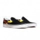 SCARPA BASSA CLASSIC SLIP-ON FLAME BLACK/BLACK/WHITE