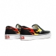 SCARPA BASSA CLASSIC SLIP-ON FLAME BLACK/BLACK/WHITE