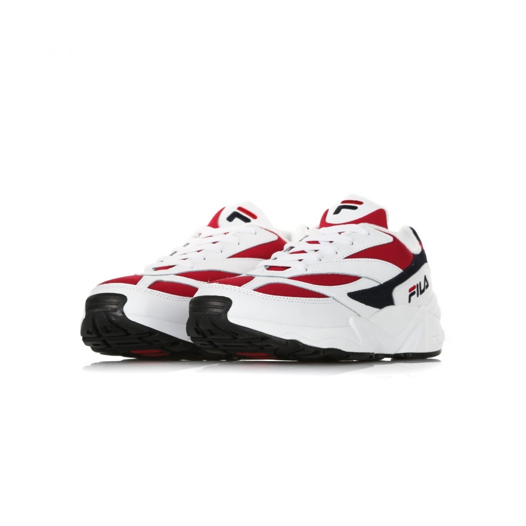 SCARPA BASSA FILA V94M LOW WHITE/FILA NAVY/FILA RED