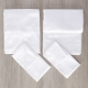 Set Lenzuola letto singolo raso di cotone egiziano 300 fili Bianco ottico