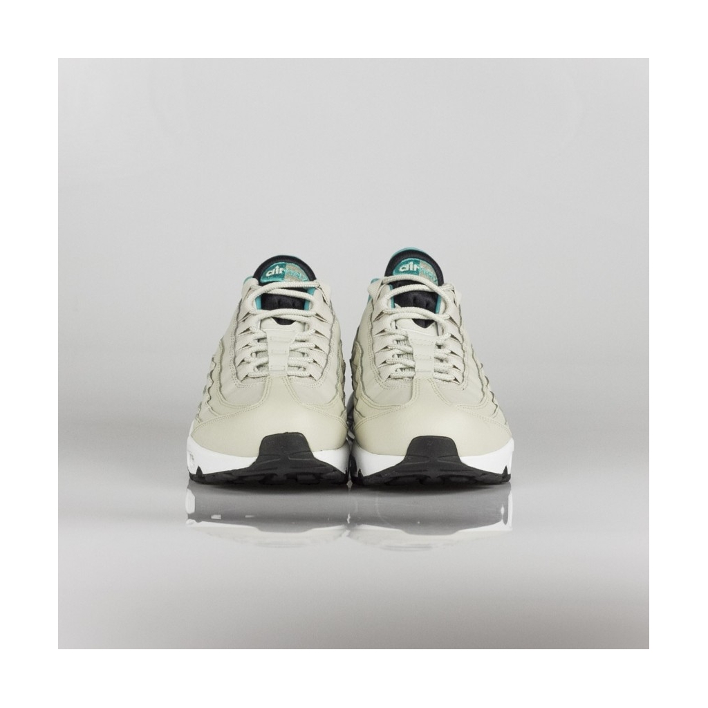SCARPA BASSA AIR MAX 95 ESSENTIAL LIGHT BONE/SPORT TURQ/BLACK
