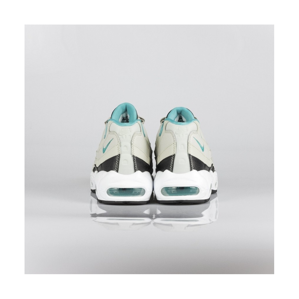 SCARPA BASSA AIR MAX 95 ESSENTIAL LIGHT BONE/SPORT TURQ/BLACK