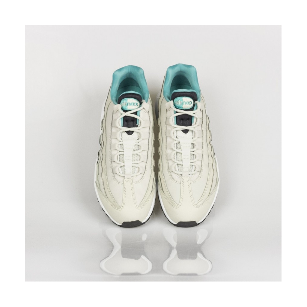 SCARPA BASSA AIR MAX 95 ESSENTIAL LIGHT BONE/SPORT TURQ/BLACK