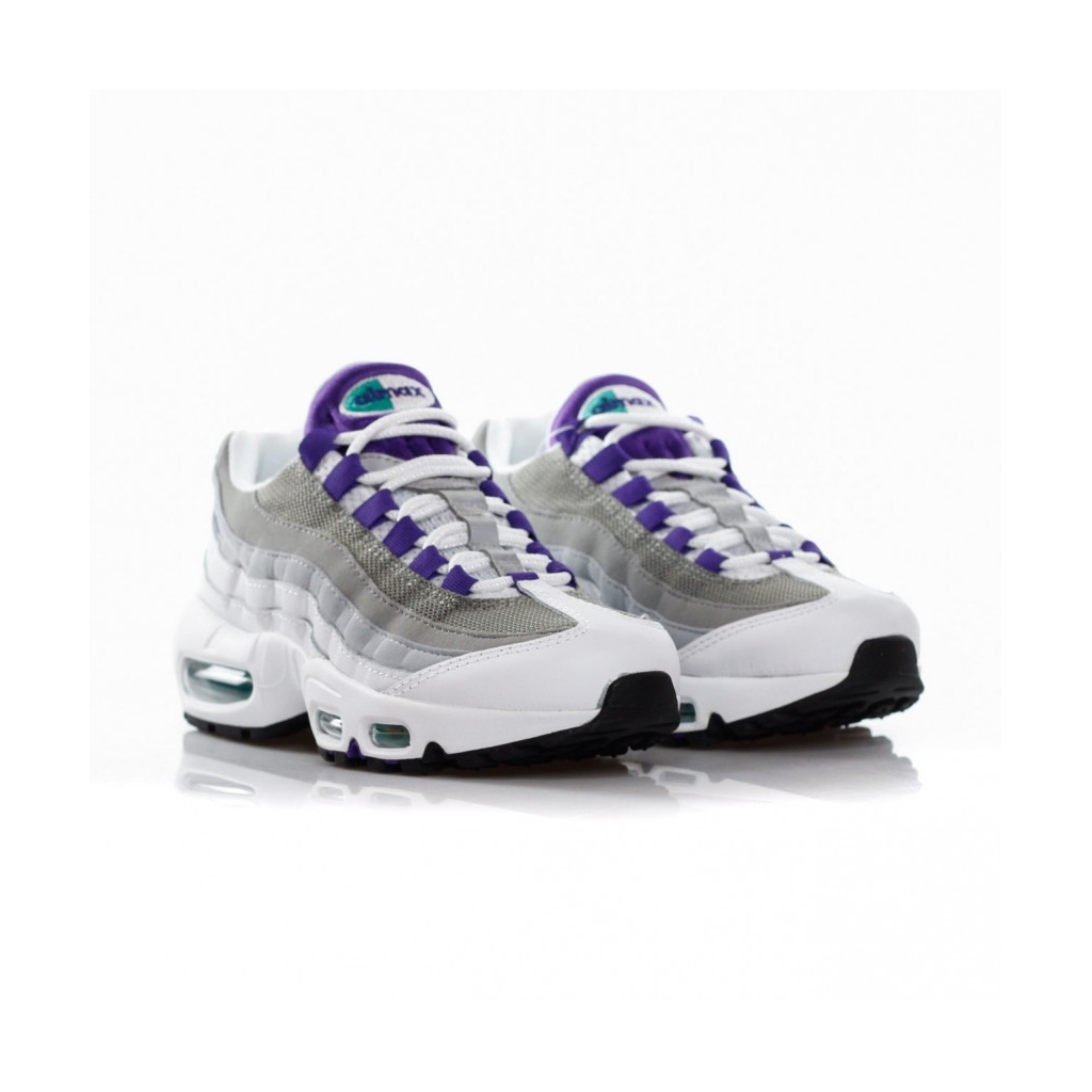 SCARPA BASSA WMNS AIR MAX 95 WHITE/COURT PURPLE