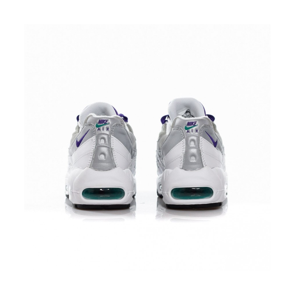 SCARPA BASSA WMNS AIR MAX 95 WHITE/COURT PURPLE