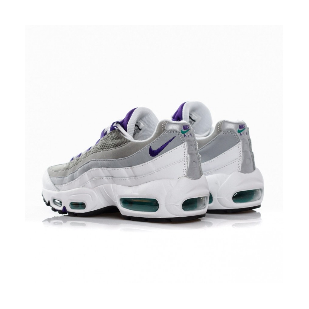 SCARPA BASSA WMNS AIR MAX 95 WHITE/COURT PURPLE