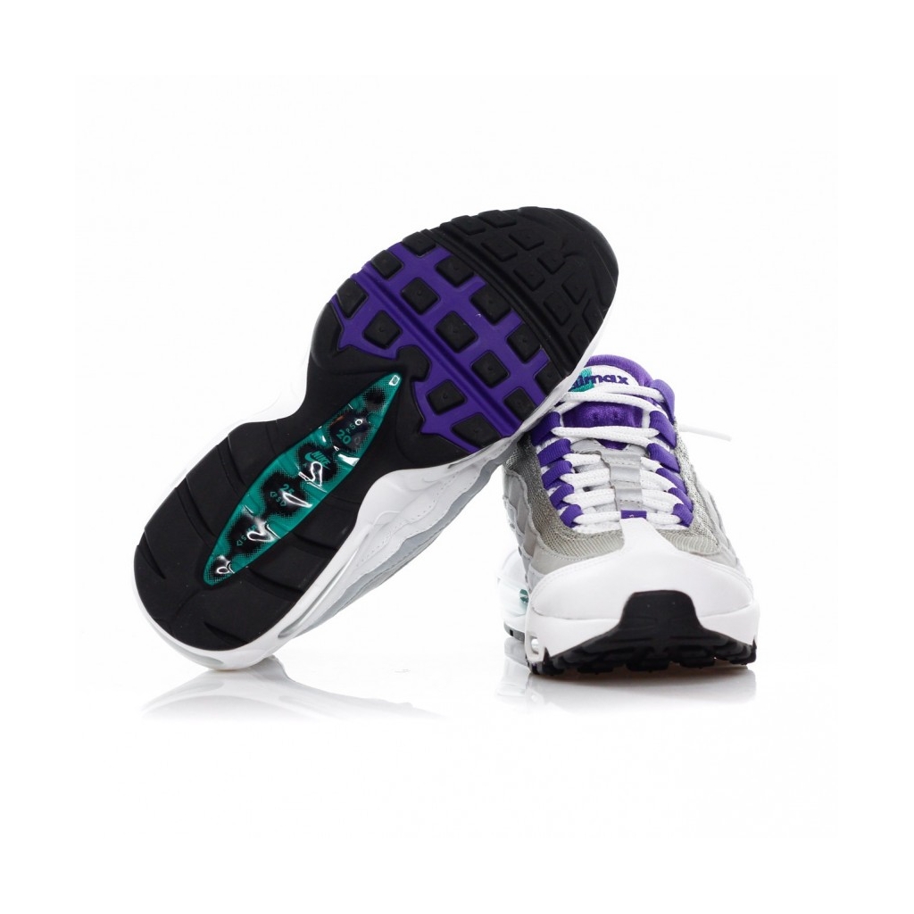 SCARPA BASSA WMNS AIR MAX 95 WHITE/COURT PURPLE