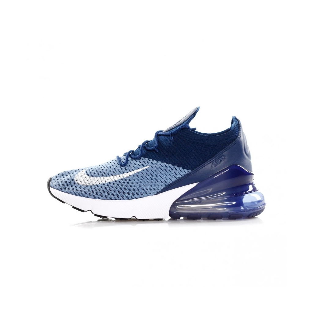 NIKE SCARPA BASSA AIR MAX 270 FLYKNIT WORK BLUEWHITEBRAVE BLUE NIKE SCARPA BASSA AIR MAX 270 FLYKNIT WORK BLUEWHITEBRAVE BLUE