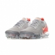 SCARPA BASSA W AIR VAPORMAX FLYKNIT 2 ATMOSPHERE GREY/CRIMSON PULSE