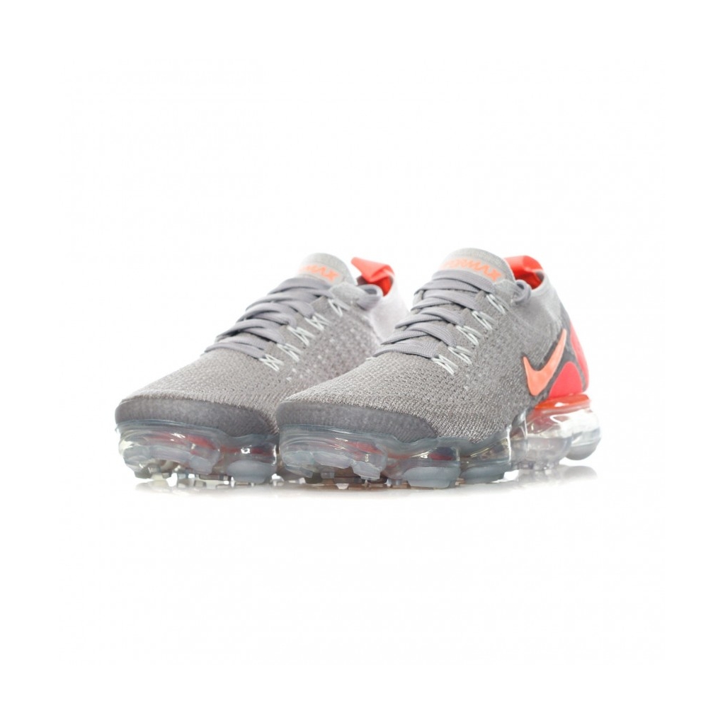 SCARPA BASSA W AIR VAPORMAX FLYKNIT 2 ATMOSPHERE GREY/CRIMSON PULSE