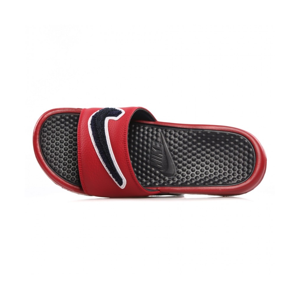 CIABATTE BENASSI JDI CHENILLE GYM RED/OBSIDIAN/WHITE