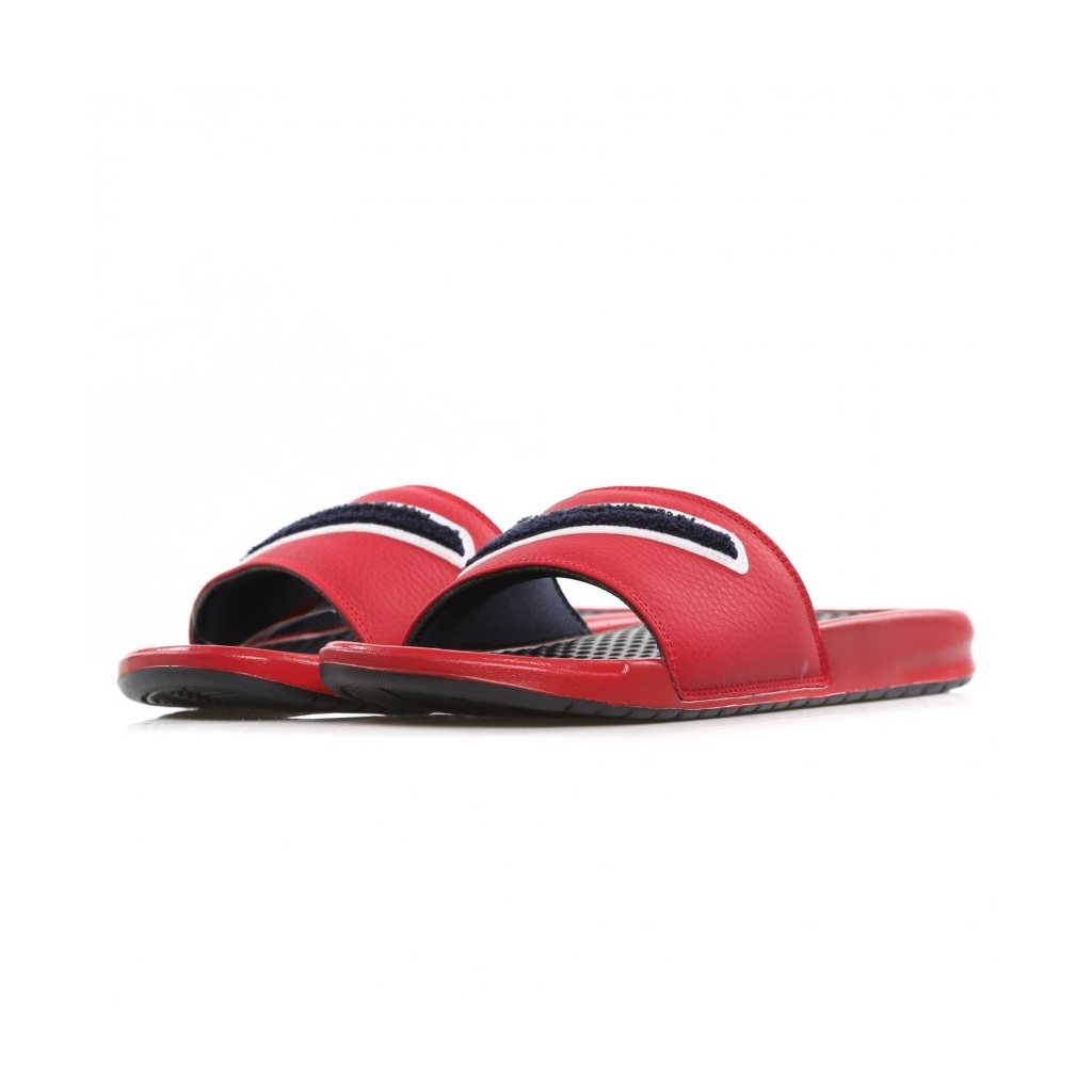 CIABATTE BENASSI JDI CHENILLE GYM RED/OBSIDIAN/WHITE