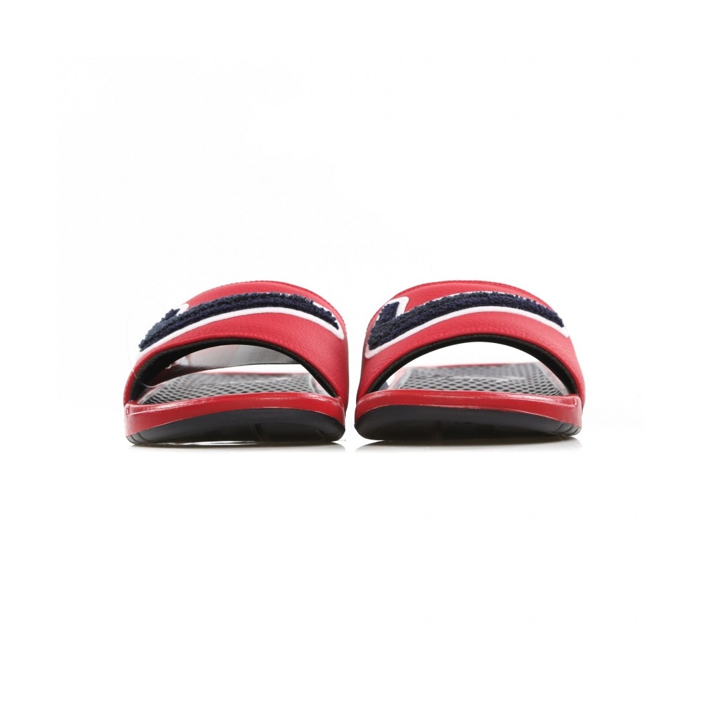 CIABATTE BENASSI JDI CHENILLE GYM RED/OBSIDIAN/WHITE