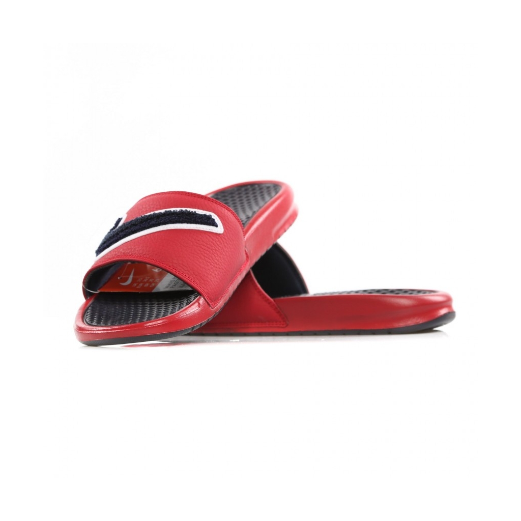 CIABATTE BENASSI JDI CHENILLE GYM RED/OBSIDIAN/WHITE