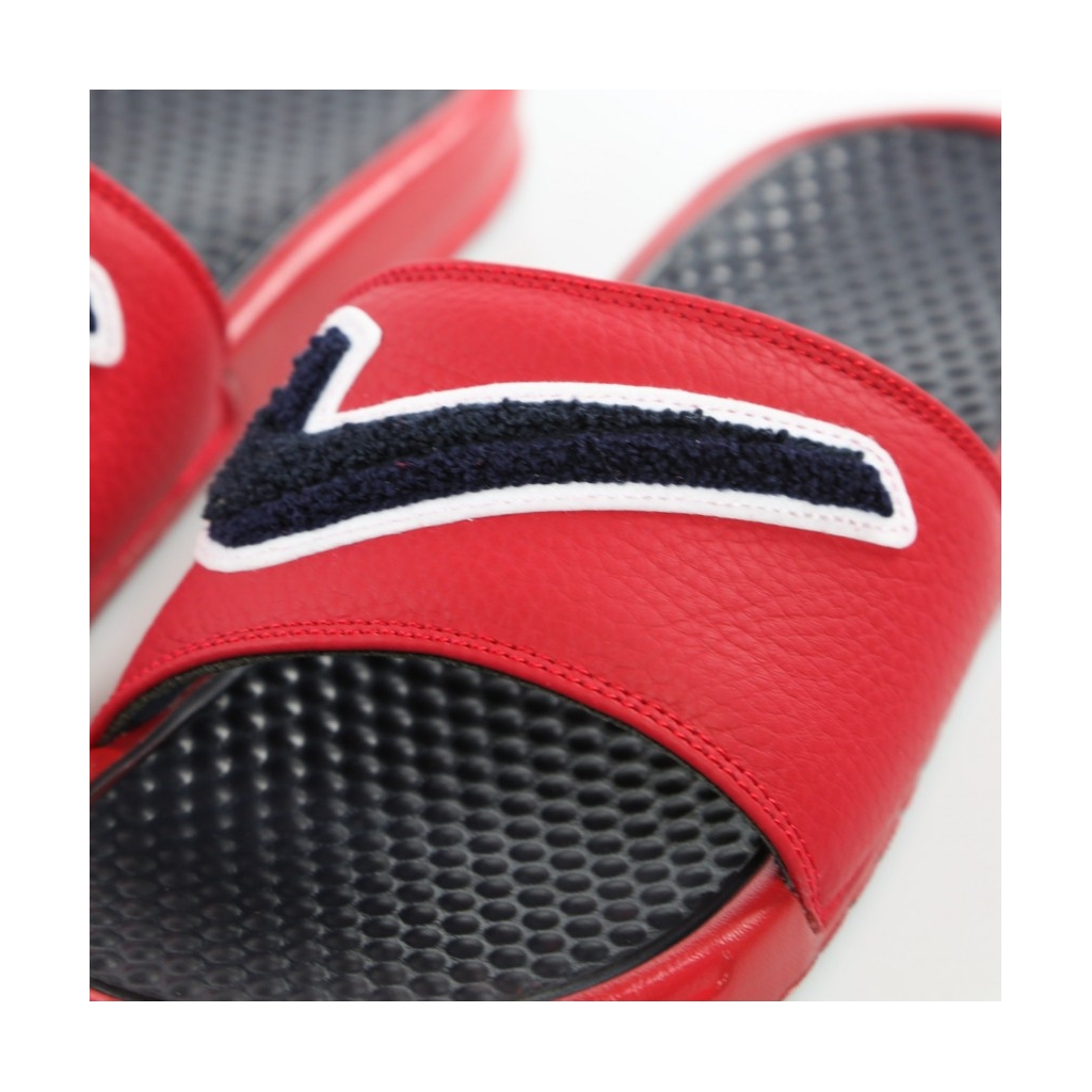 CIABATTE BENASSI JDI CHENILLE GYM RED/OBSIDIAN/WHITE