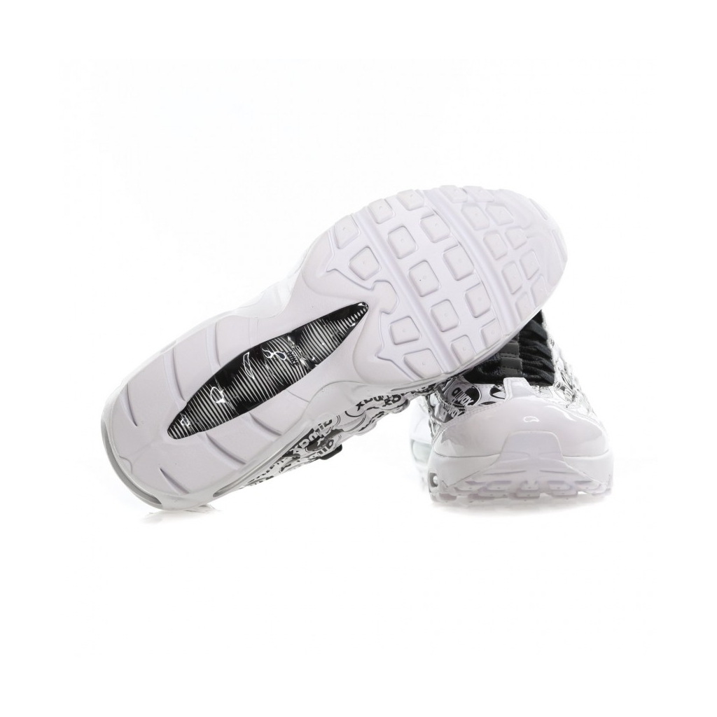 SCARPA BASSA AIR MAX 95 PRM WHITE/WHITE/BLACK