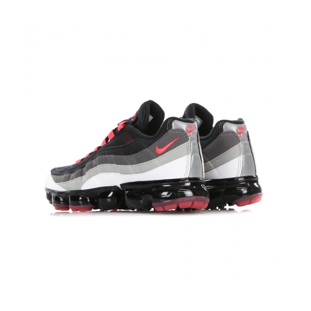 SCARPA BASSA AIR VAPORMAX 95 WHITE/HOT RED/DK PEWTER/GRANITE