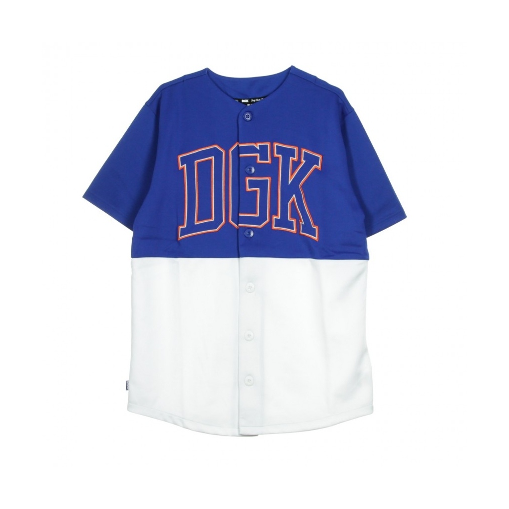 blue and white baseball jersey