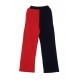 PANTALONE TUTA BARBARA COLOUR BLOCK FLARED PEACOAT/RED