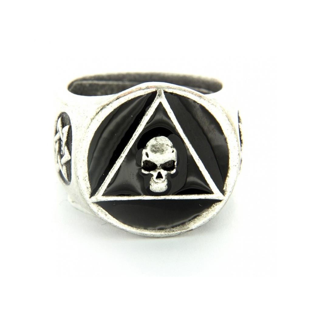 ANELLO PIETRO FERRANTE RING 2731 TRIANGOLO TESCHIO Black unico