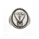 OVAL SILVER MONGOLFIERA RING