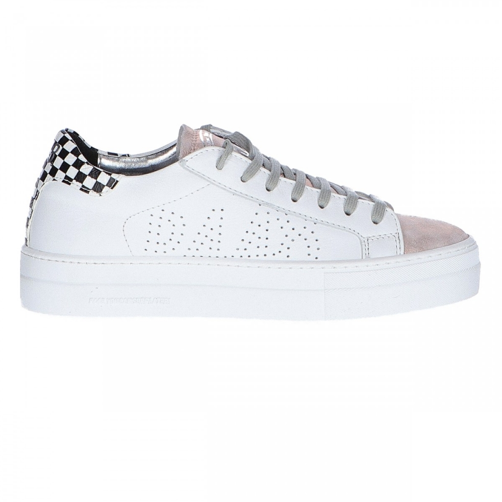 P448 - Scarpe P448 Donna E9 Thea White Retro Check - Scarpe |Bowdoo