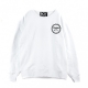 NECK SWEATSHIRT EAGLE BACKPRINT SWEAT WEISS / SCHWARZ