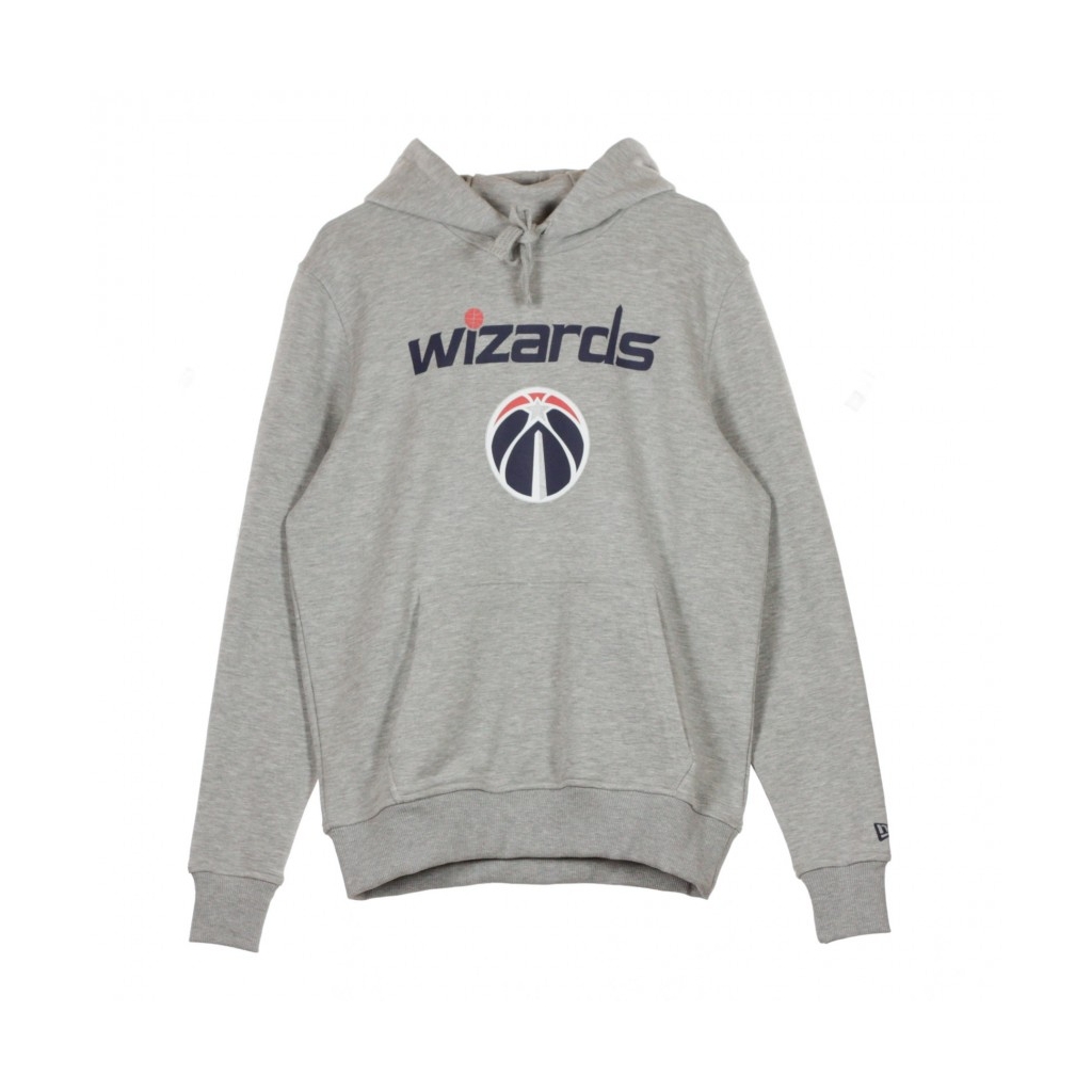 FELPA CAPPUCCIO TEAM LOGO PO HOODY WASWIZ LIGHT GREY HEATHER