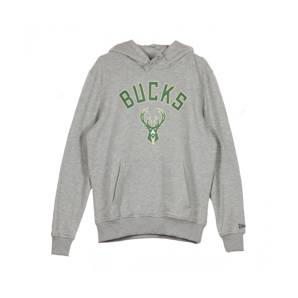 FELPA CAPPUCCIO TEAM LOGO PO HOODY MILBUC LIGHT GREY HEATHER
