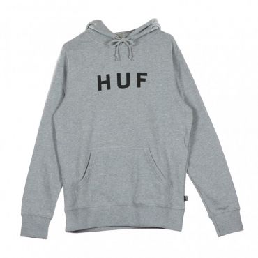 FELPA CAPPUCCIO ESSENTIALS OG LOGO GREY HEATHER