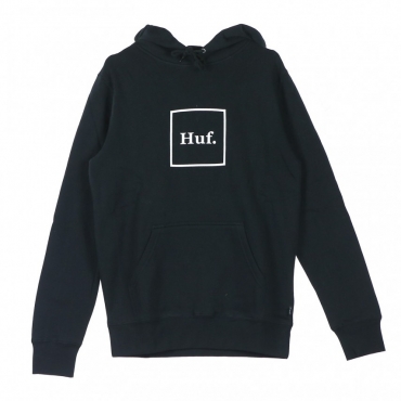 FELPA CAPPUCCIO BOX LOGO BLACK