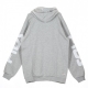 FELPA CAPPUCCIO TOTAL HOOD 20 LIGHT GREY MELANGE