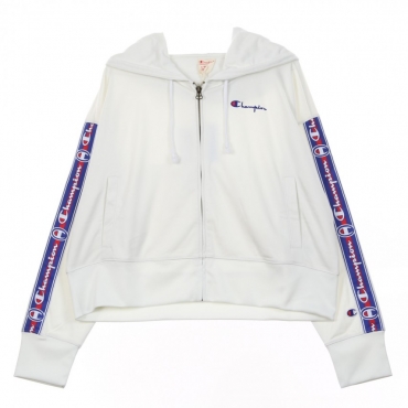 TRACK JACKET FULL ZIP TOP WHITE